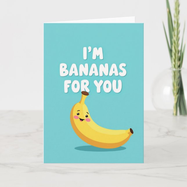 Simple Bananas For You Card (Front)