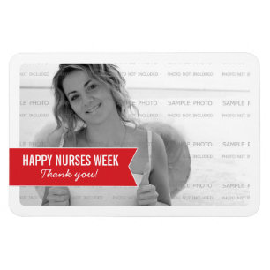 Simple Banner Nurses Week Photo Magnets   4 x 6