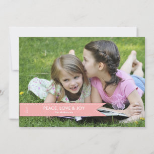 Simple Banner Photo Holiday Card