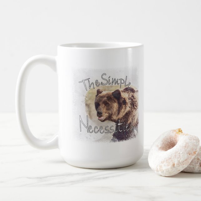 Simple Bare Necessities Mug Rugged Tactical Design (With Donut)