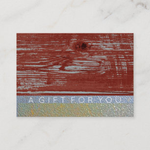 Simple Barn Wood Men's Gift Certificate