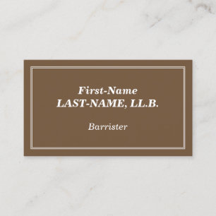 Simple Barrister Profile Card