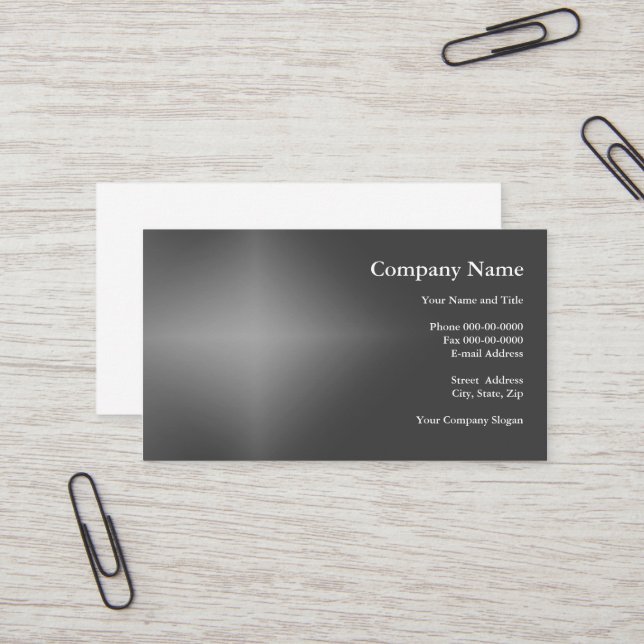 Simple Basic Business Card (Front/Back In Situ)