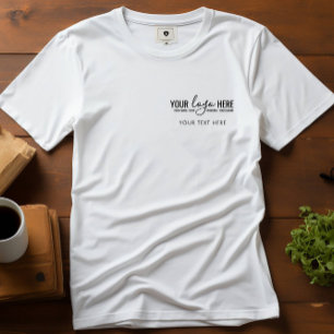 Simple Basic Company Logo and Text Business T-Shirt