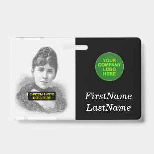 Simple, Basic Employee/Staff Portrait Badge ID Badge