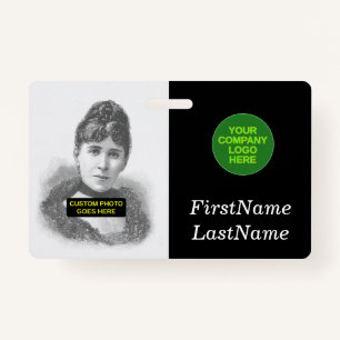 Simple, Basic Employee/Staff Portrait Badge ID Badge