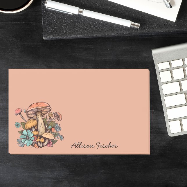 Simple Basic Retro Feminine Floral Post-it Notes (Creator Uploaded)