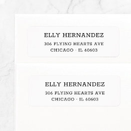 Simple Basic Typewriter 11 Return Address Label