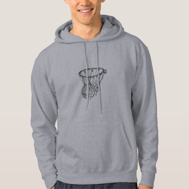 Simple Basketball Net Hoodie – Urban Sports Wear (Front)