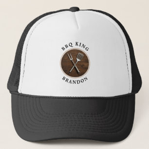 Simple BBQ King Grilling for Dad Trucker Hat