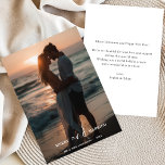 Simple Beach Photo Merry and Married Christmas Holiday Card<br><div class="desc">Celebrate your first Christmas as newlyweds with this modern minimalist merry and married card. Featuring a beach photo,  it’s perfect for sharing your joy with loved ones. Ideal for couples or families,  this merry Christmas beach photo card offers a clean,  seasonal design with elegant calligraphy.</div>