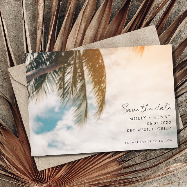 Simple Beach Wedding Photo Save The Date (Creator Uploaded)