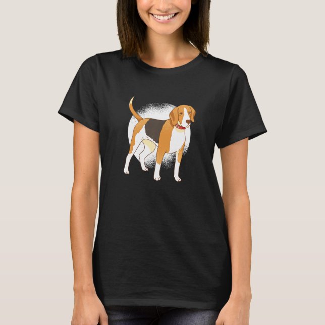 Simple Beagle Dog for Dog Owner  T-Shirt (Front)