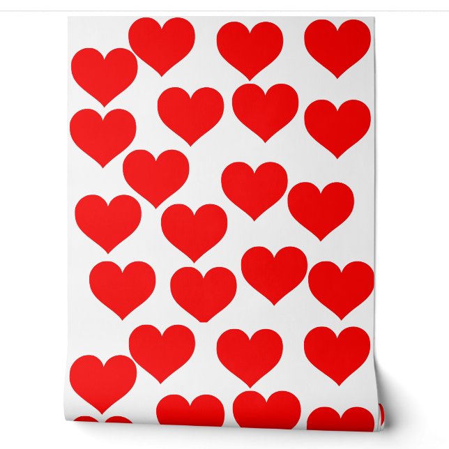 Simple Beautiful Love red heart wallpaper  (Unrolling)