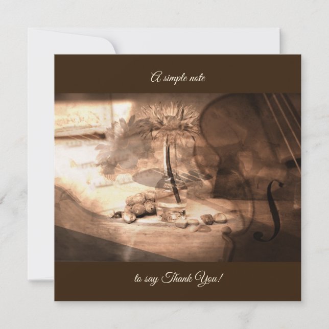 Simple beautiful Thank you note (Front)