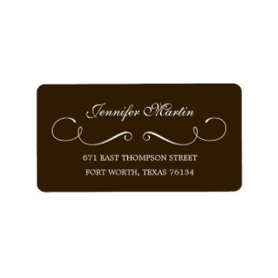 Simple Beauty Address Label (Grey)