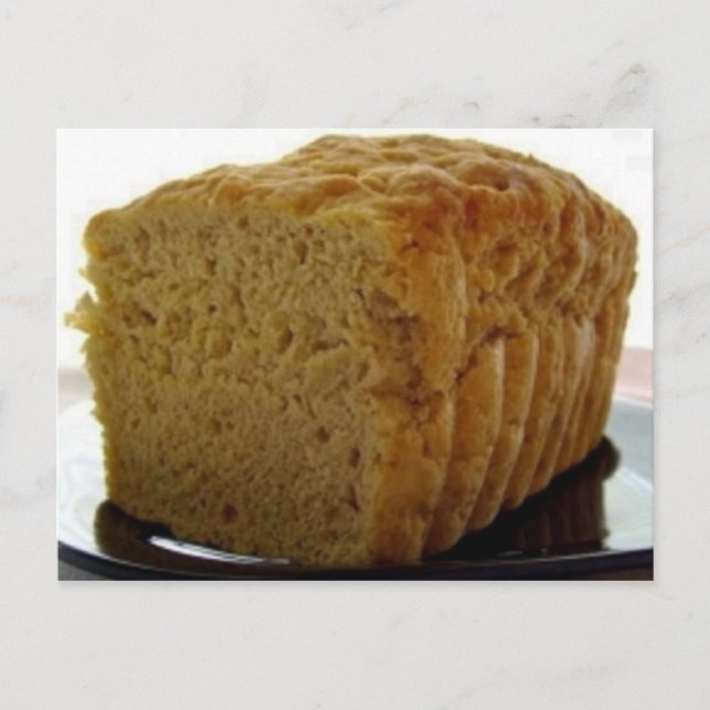 Simple Beer Bread Recipe Postcard (Front)