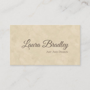 Simple Beige Marble Standard 3.5" x 2.0" Business Card