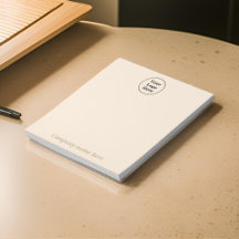 Simple beige minimalist Notepad