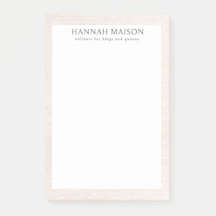 Simple Beige Modern Minimalist  Post-it Notes