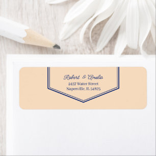 Simple Beige Return Address Labels