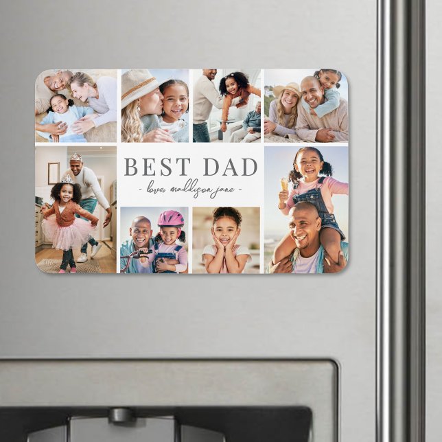 Simple Best Dad Collage Magnet (Simple Best Dad Collage Magnet)