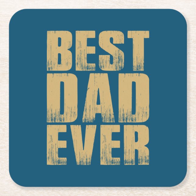 Simple Best Dad Ever Father's Day | Coaster (Front)