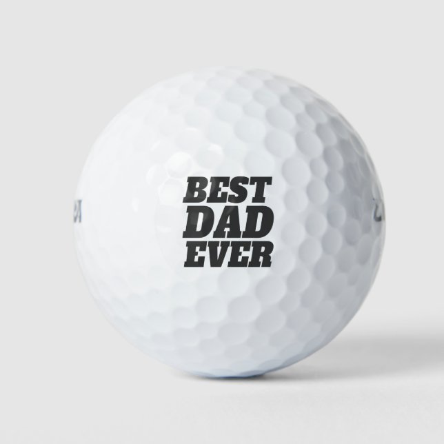 Simple Best Dad Ever Father's Day | Golf Balls (Front)