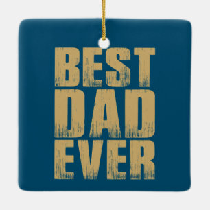 Simple Best Dad Ever Father's Day Ornament
