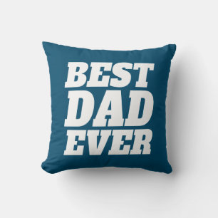 Simple Best Dad Ever Father's Day Throw Pillow