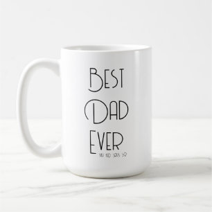 Simple Best Dad Ever Funny Coffee Mug