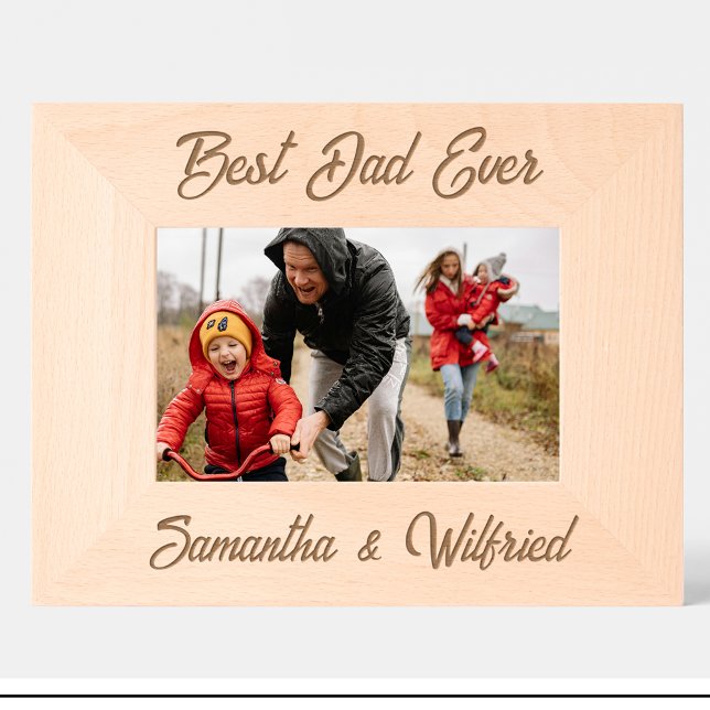 Simple Best dad ever Name Custom Wood Frames (Creator Uploaded)