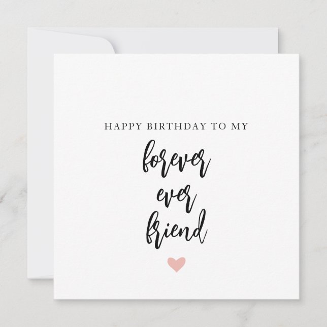 Simple Best Friend Birthday Card (Front)