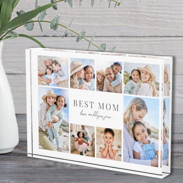 Simple Best Mum Collage Photo Block (Simple Best Mom Collage Photo Block )