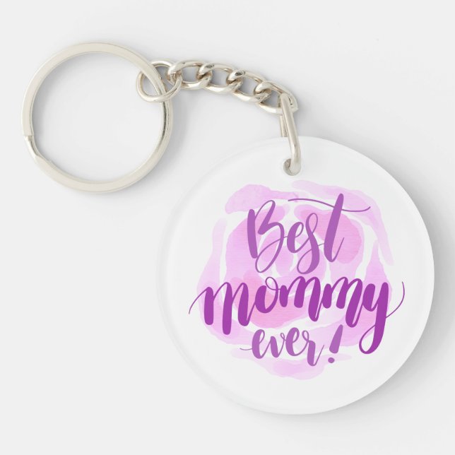 Simple Best Mum Ever Mother's Day | Keychain (Front)