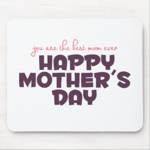 Simple Best Mum Ever Mother's Day Mousepad