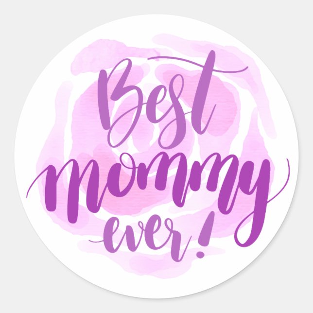 Simple Best Mum Ever Mother's Day | Sticker Seal (Front)