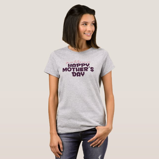 Simple Best Mum in the World Mother's Day | Shirt (Front Full)