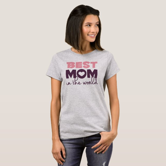 Simple Best Mum in the World Mother's Day | Shirt (Front Full)