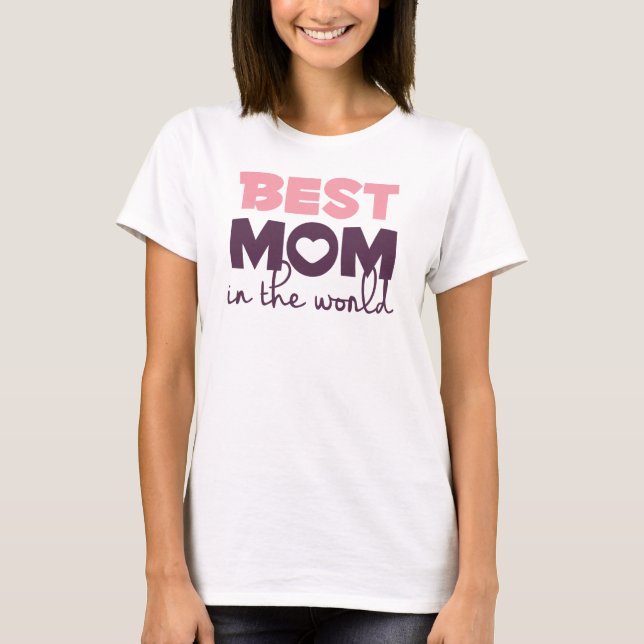 Simple Best Mum in the World Mother's Day Tank Top (Front)