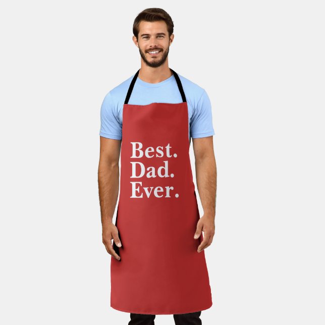 Simple Best "Your Text" Ever typography  Apron (Worn)