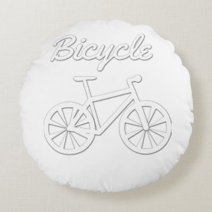 Simple Bicycle Design Round Cushion