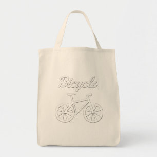 Simple Bicycle Design Tote Bag