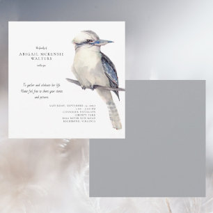 Simple Bird Celebration of Life  Invitation