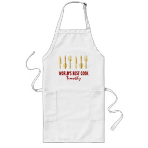 Simple Birthday Apron for Him   Custom Name