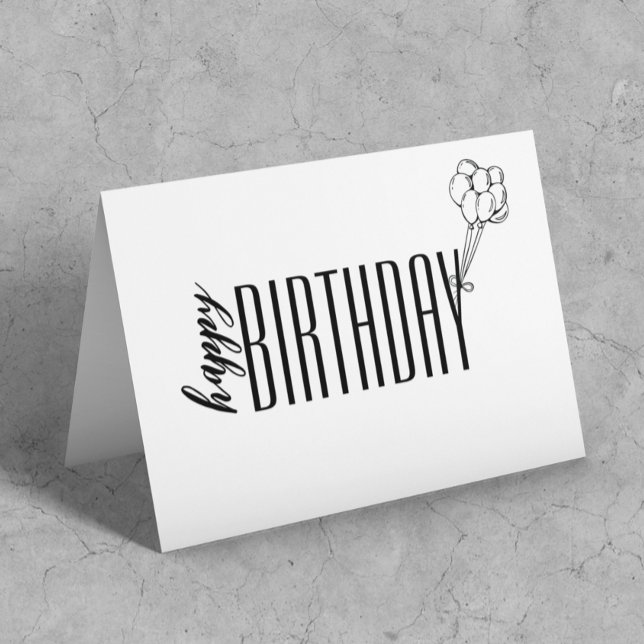 Simple Birthday Card Balloons  (Creator Uploaded)