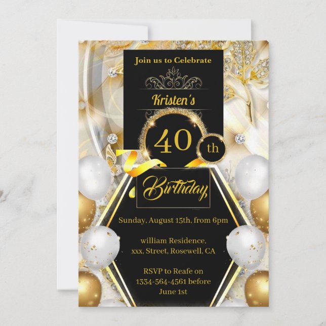 Simple Birthday Invitation (Front)