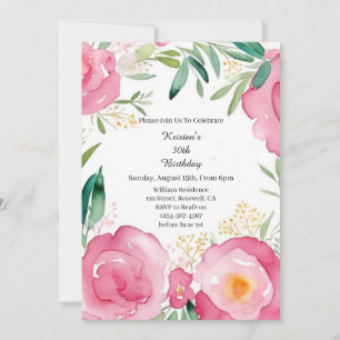 Simple Birthday Invitation