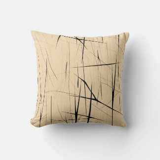 Simple Black and Beige Japandi Cushion
