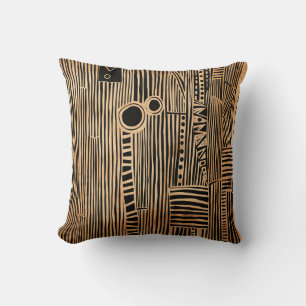 Simple Black and Beige Japandi Cushion